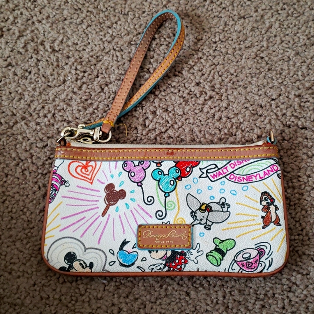 Dooney and bourke sketch disney wristlet